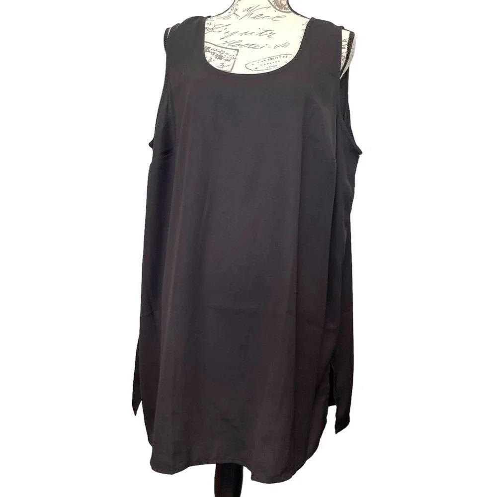 Jessica London Sleeveless Tunic Top Goth Mature Size‎ 20W